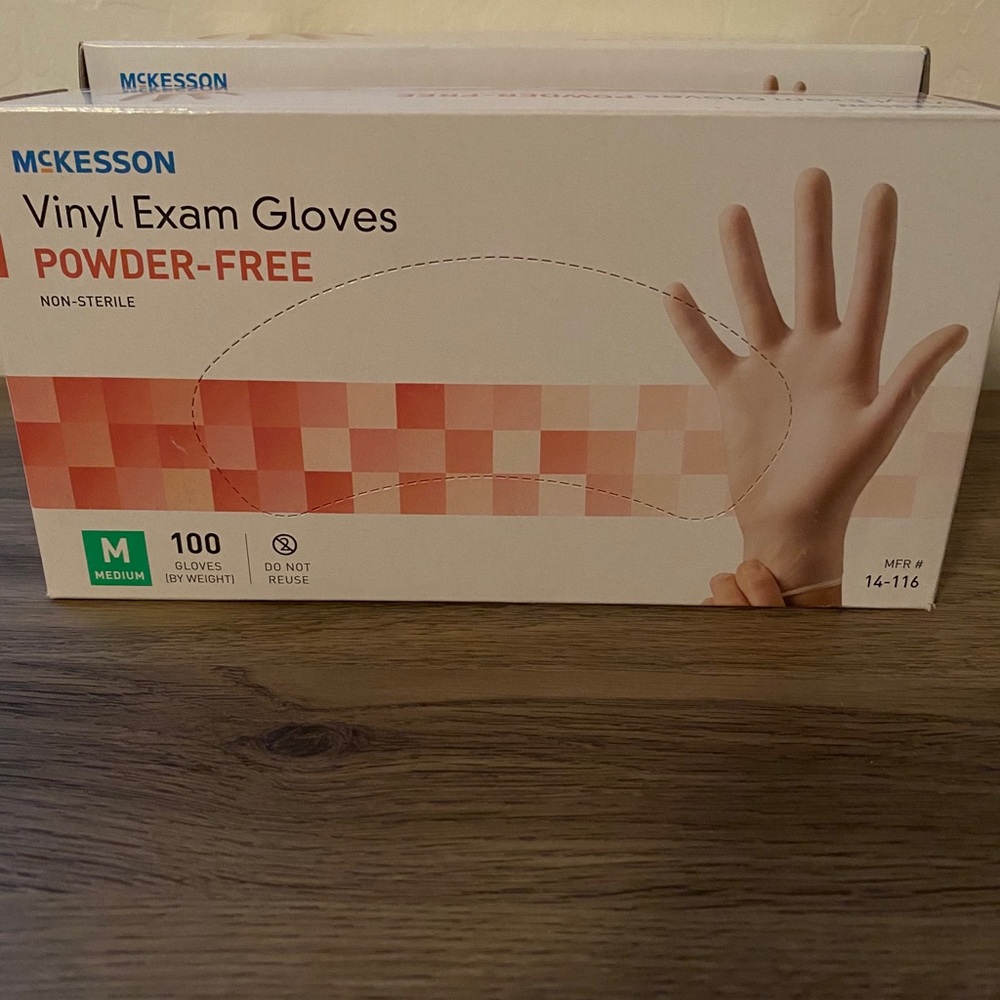 McKesson vinyl powder free gloves